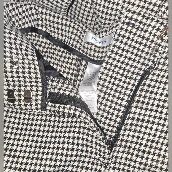 Ricki’s Houndstooth Dress Pants Women’s Size 2 Side Zip Classic Wide Leg - Picture 13 of 13